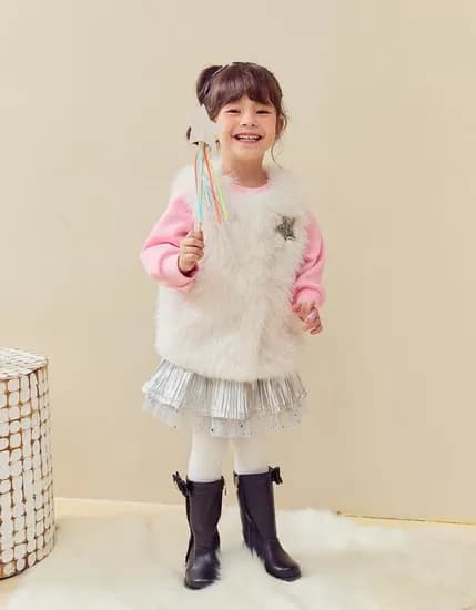 롯데백화점- 프렌치캣 실버 퍼조끼 49,800원 무배