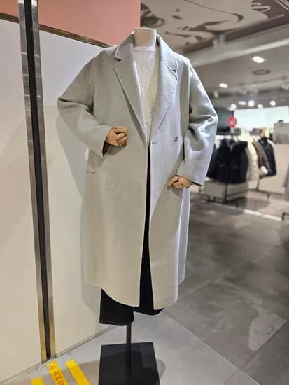 플라스틱아일랜드 더블버튼 쇼드맥스 안감 핸드메이드 코트 무배 61,350원