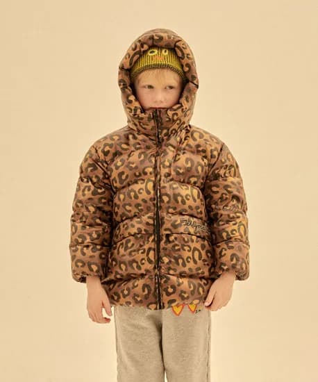 젤리멜로 레오파드 덕 다운점퍼 147,410원