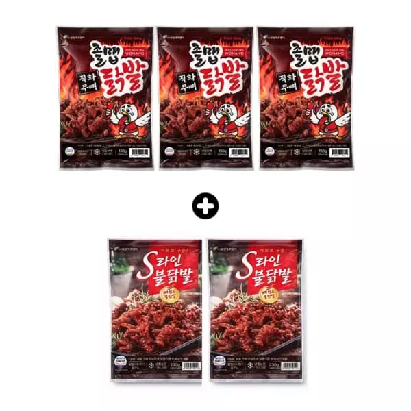 원앙닭발 뼈없는 S라인 불닭발 + 무뼈 줄밥 닭발 25,720원