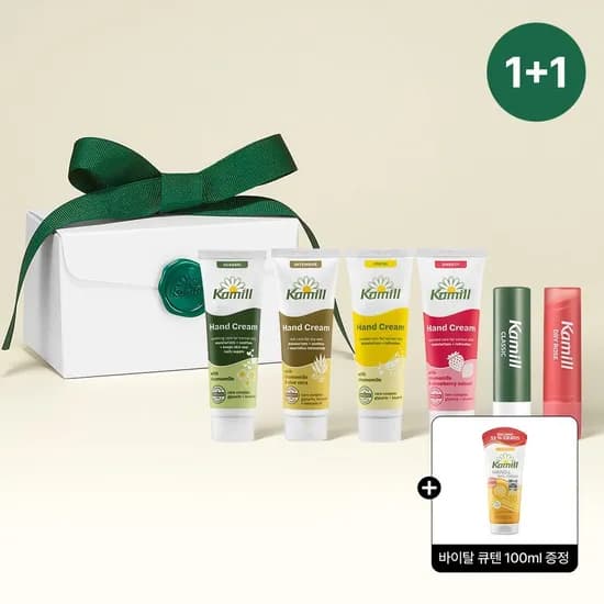 카밀 비건 립밤/컬러밤 1개+미니 핸드크림 4개 2세트 19,920원