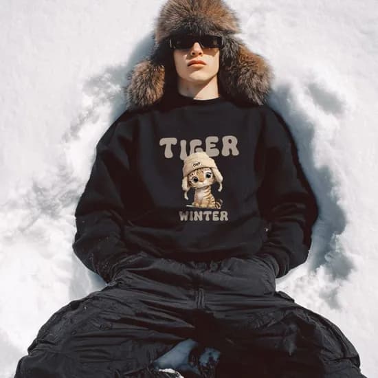 원헌드레드퍼센트 조선호랑이 기모 후드집업 47,500원