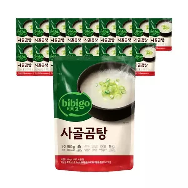 CJ 비비고 사골곰탕, 500g, 28개 15300원 / 개당 546원
