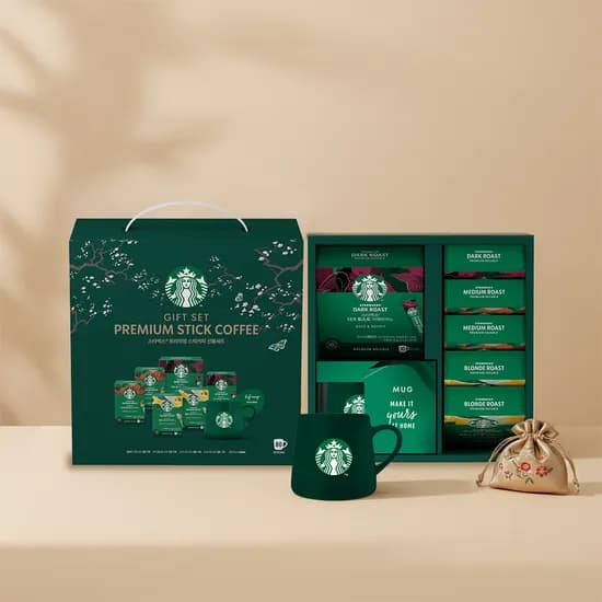스타벅스 선물세트 다크로스트60개입,미디엄로스트20개입,머그컵 세트 27,500원 무배 초핫딜