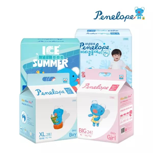 페넬로페 씬씬씬 플러스 기저귀 팬티/밴드 1박스 40,990원