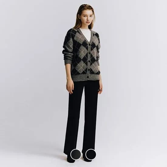 지오다노 기모 슬림 스트레이트핏 풀밴딩 팬츠 19000원