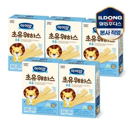 아이얌 초유 웨하스 우유 36g 5개 카할 8,210원 등 간식 모음