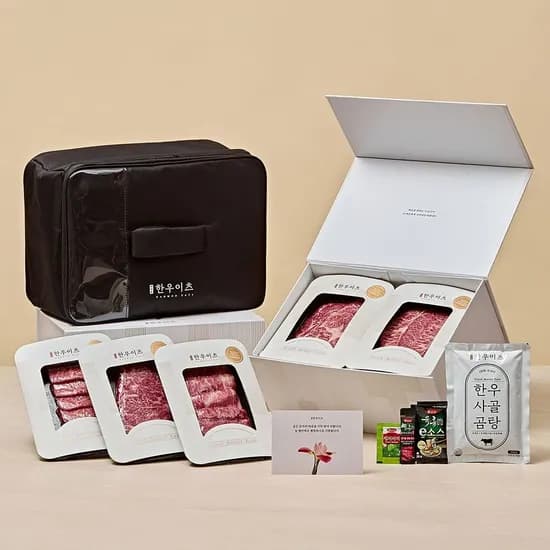 1++등급 프리미엄 선물세트 1.2kg + 곰탕팩 133,090원