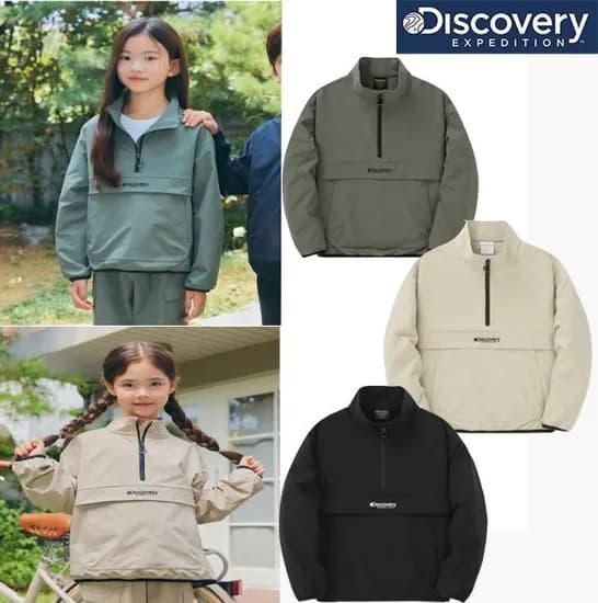 디스커버리키즈 우븐 트레이닝 하이넥 아노락 28,700원