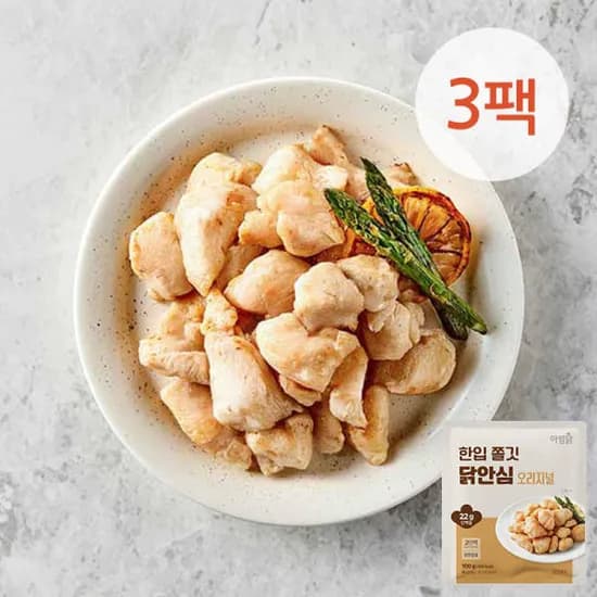 아임닭 한입볼 닭가슴살 3팩 떡갈비/갈릭/블랙페퍼 2,990원