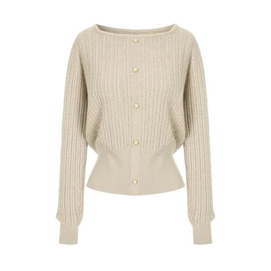 스퀘어 진주 꽈배기 니트 22,360원