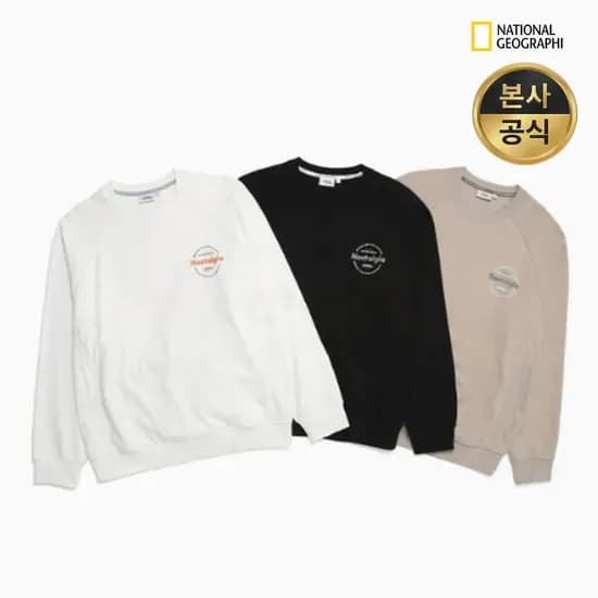 내셔널지오그래픽 세미오버핏 맨투맨 29,600원