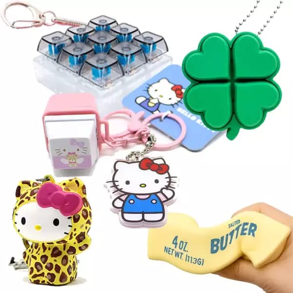 헬로키티 네잎클로버 키캡 키링 8900원