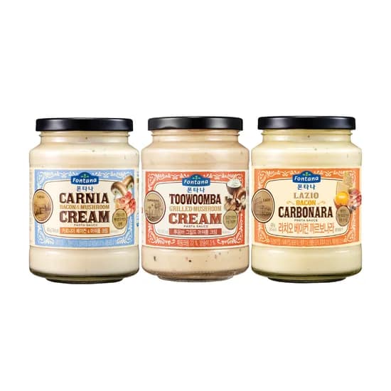 폰타나 베이컨머쉬룸+투움바크림+까르보나라 10,900원 무배 (재구매쿠폰)