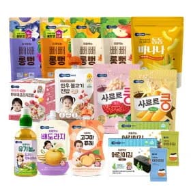 베베쿡 과자 7종 종합세트 10,350원(봉당 1,470원) (NH카드 5%+사은품)