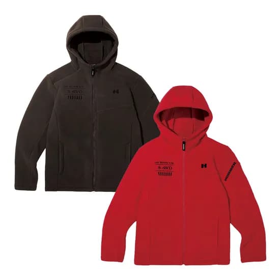 험머 그래픽 로고 보아 플리스 본딩 후드 자켓 7종 택 1 27,000원