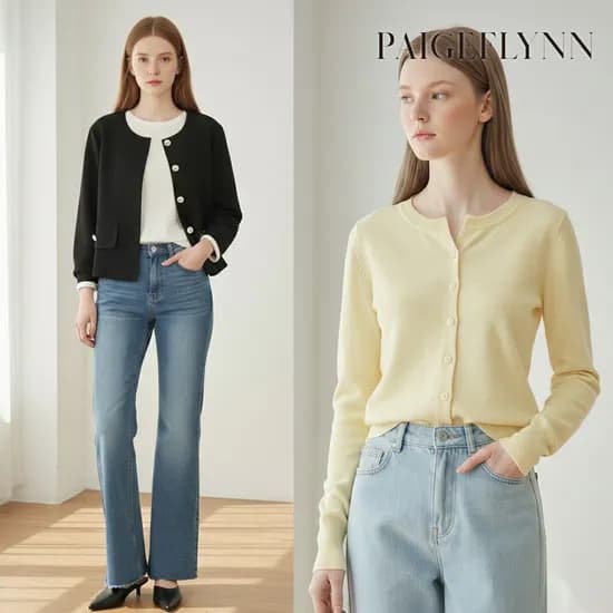 페이지플린 버튼울니트 가디건 22,320원