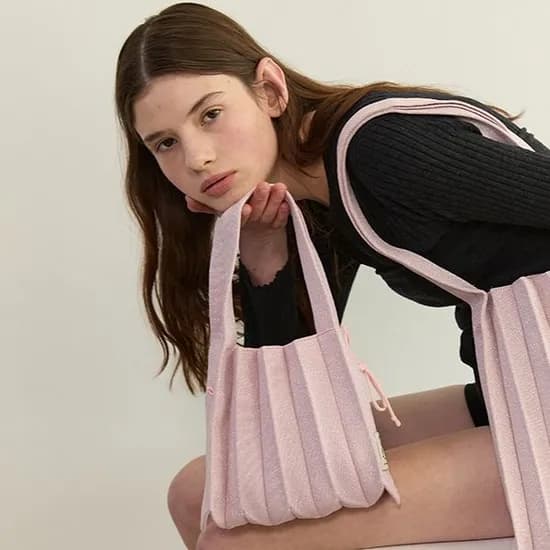 조셉앤스테이시 미스티 핑크 니트백 30,870원