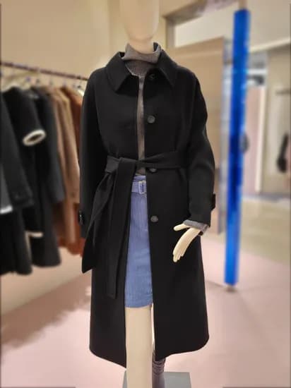 CC콜렉트 캐시미어 블렌디드 벨티드 롱코트 212,640원