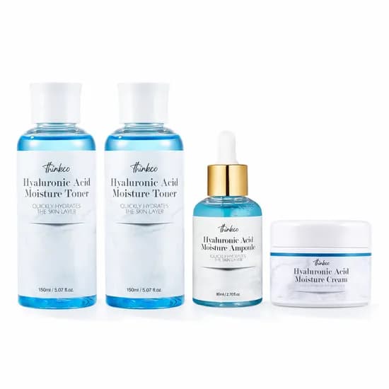 띵코 thinkco 히알루론산 수분토너 150ml 2개 +앰플+크림 4종세트 14990원 무배
