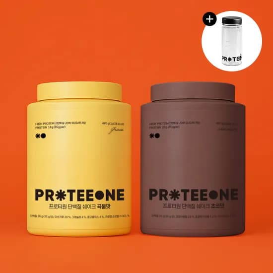 프로티원 단백질 쉐이크, 곡물맛1통 초코맛 1통 42,900원
