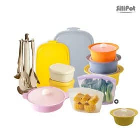 실리콘 실리팟 지퍼백 3종세트 외 밀폐용기 24,360원 무배