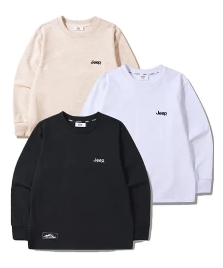 지프키즈 아이코닉 와펜 긴팔티 3컬러 12,200원