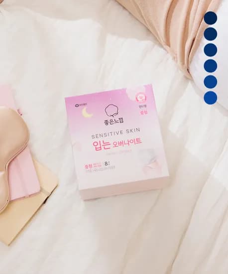 좋은느낌 센서티브스킨 입는오버나이트 중 대 특대 6팩