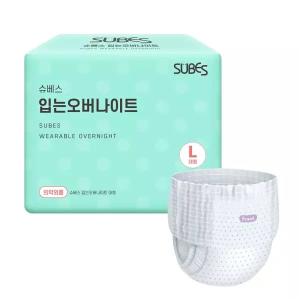 슈베스 입는오버나이트 팬티형 생리대 대형 특대형 1팩