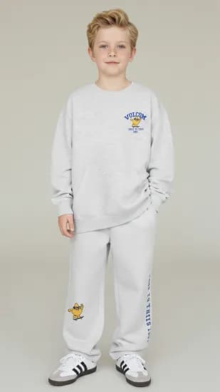 볼컴키즈 오버핏 맨투맨 스트링 상하복세트 ₩29,520