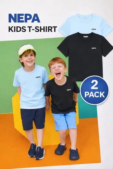 네파 키즈 UV 폴리 2팩 티셔츠