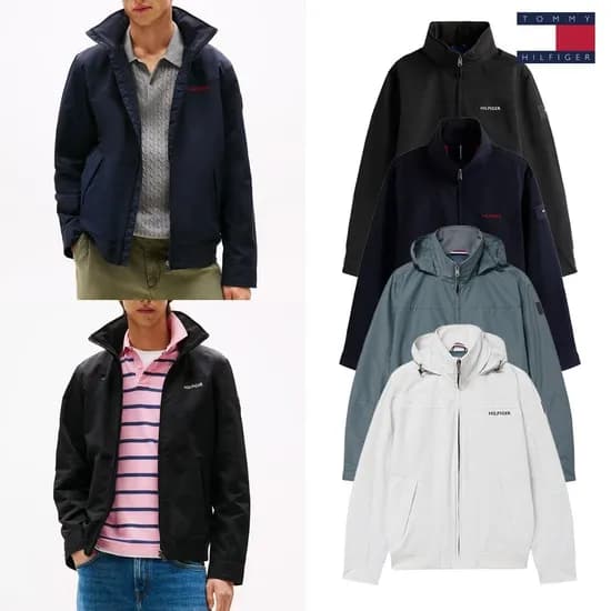 타미힐피거 히든 후드 레가타 바람막이