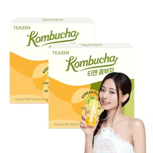 티젠 콤부차 매실 청귤라임 30스틱 2박스 총 60스틱