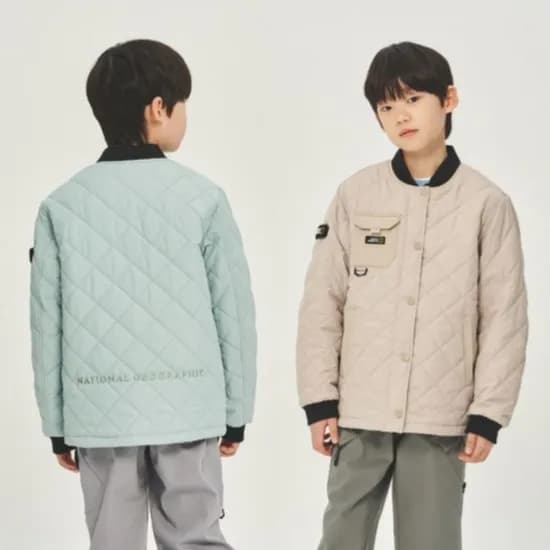 내셔널지오그래픽키즈 퀼팅 패딩 점퍼