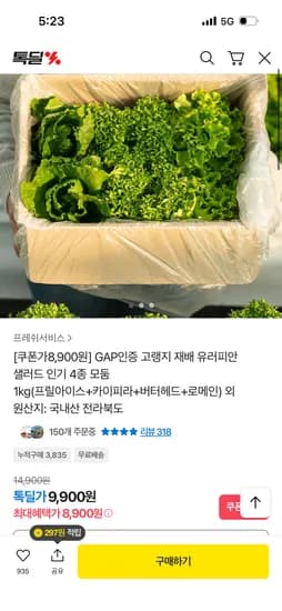 샐러드 4종 모둠 1kg