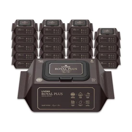 로얄 플러스 물티슈 70매 20팩