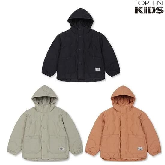 탑텐키즈 플러스웜 중힙 후드 퀄팅점퍼