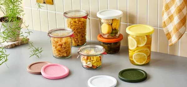 WECK 몰드 742 580ml 유리용기 6개 세트