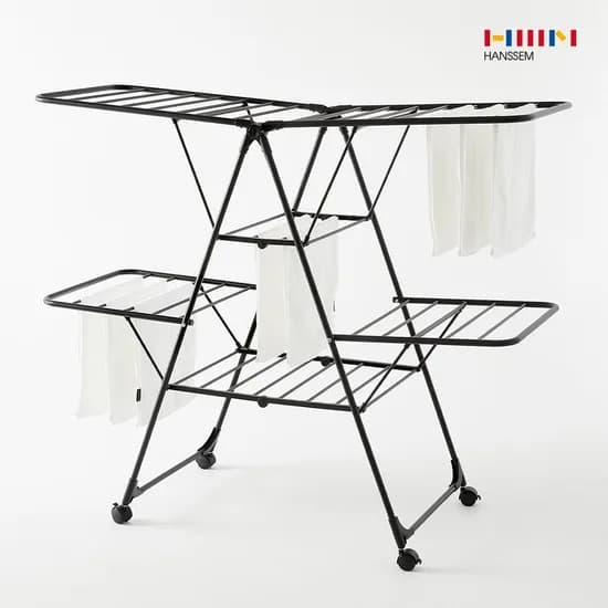 한샘 양날개 이동형 건조대