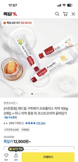 코스트코 프로폴리스 치약 6개입