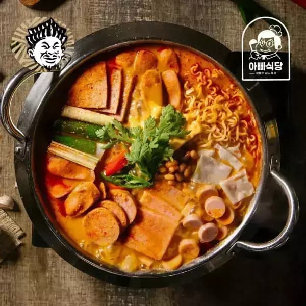 놀부 부대찌개 600g 4팩 라면사리 2팩