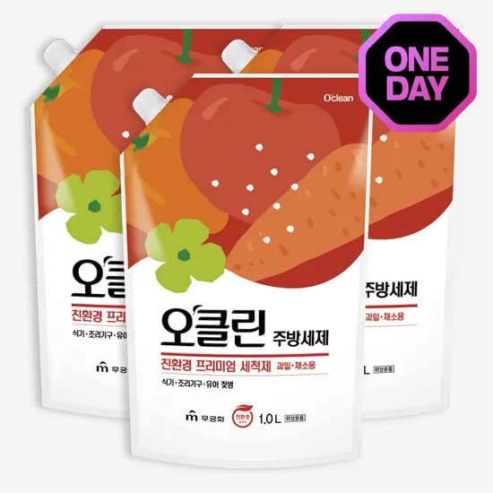 친환경 프리미엄 주방세제 1L 3개