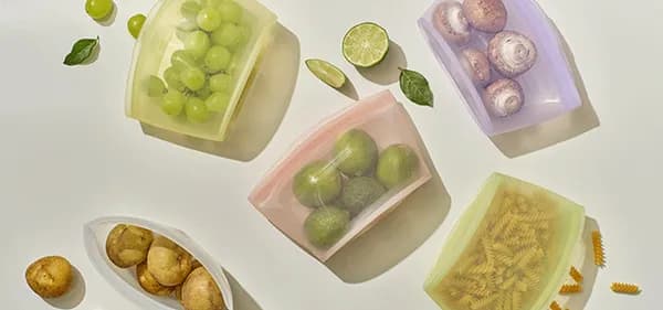 실리팟 실리콘 보관 지퍼백 용량 5중 택1