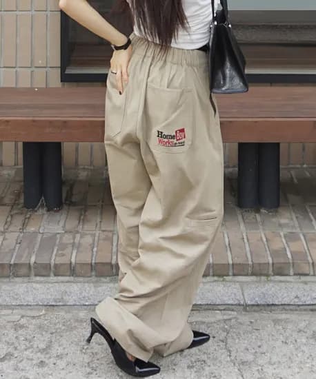 홈보이 벌룬 워크 팬츠 베이지