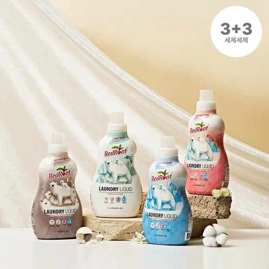 레드루트 안심 유기농 세탁세제 1L 6개