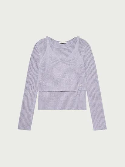 행텐 여성 뷔스티에 부클 레이어드 니트