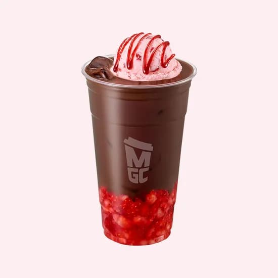 메가MGC커피 딸기젤라또 퐁당 딥 초코라떼