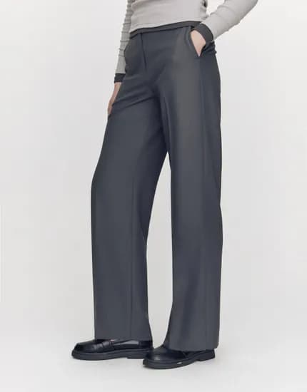 지오다노 여성 일자핏 슬랙스