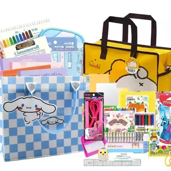 산리오 모나미 신학기준비물 선물가방