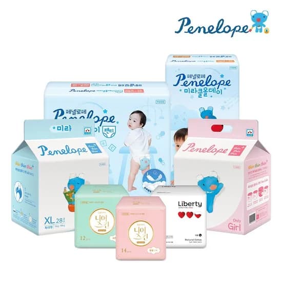 페넬로페 씬씬씬 플러스 2박스 손과입티슈 2팩